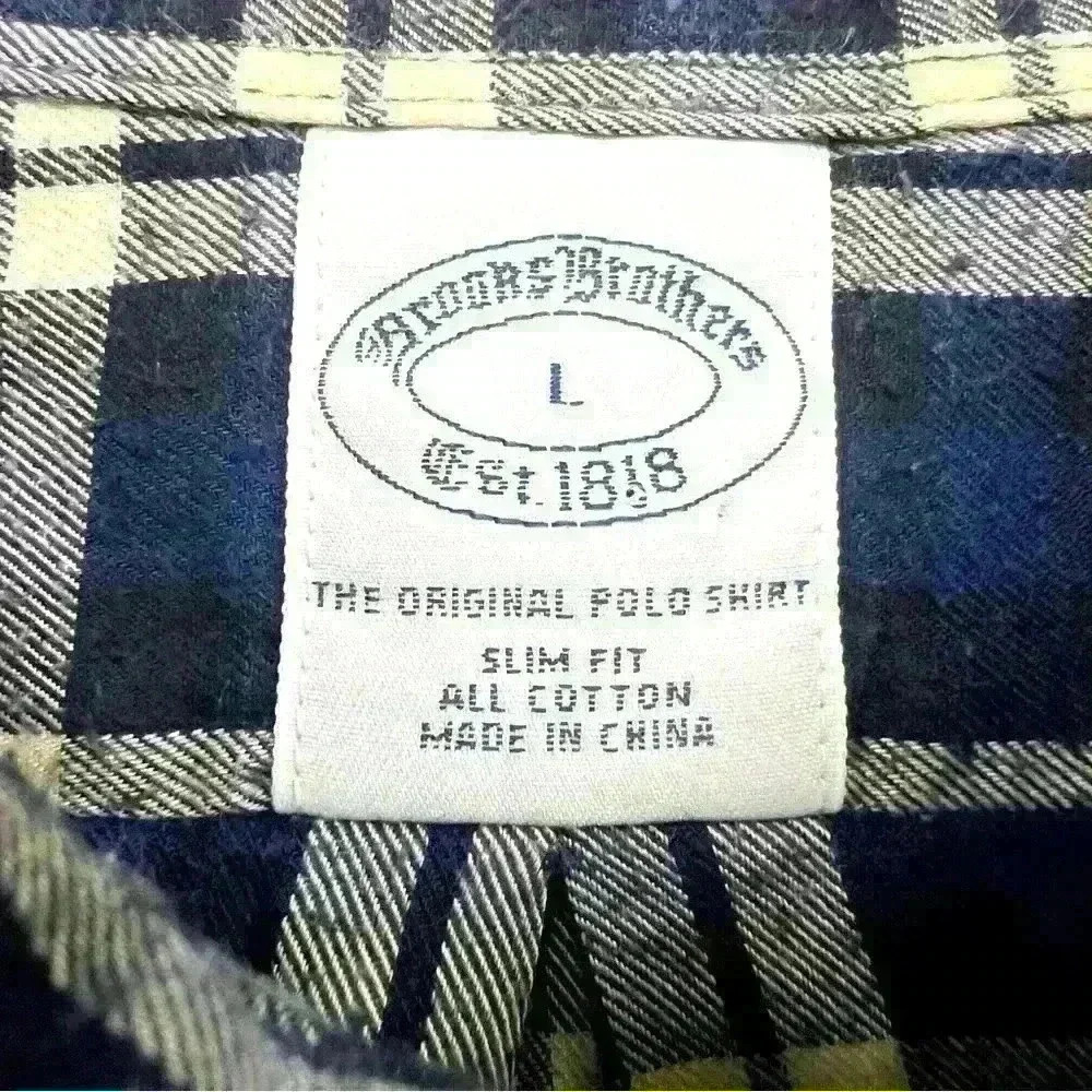 Brooks Brothers Flannel Shirt Size L - Picture 2 of 2